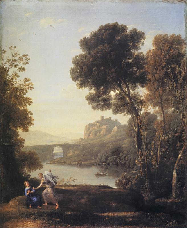 Claude Lorrain Landscape with Hagar and the Angel France oil painting art